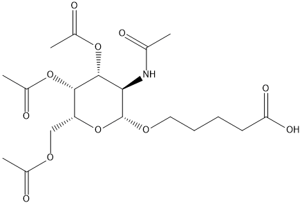 5-{[(2R,3R,4R,5R,6R)-4,5-双(乙酰氧基)-6-[(乙酰氧基)甲基]-3-乙酰氨基四氢吡喃-2-基]氧基}戊酸