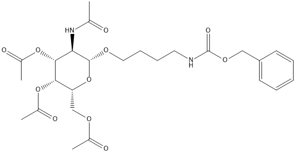 2-Acetylamino-3,4,6-tri-O-acetyl-1-O-(N-Cbz-6-aminobutyl)-2-deoxy-β-D-galactopyranose